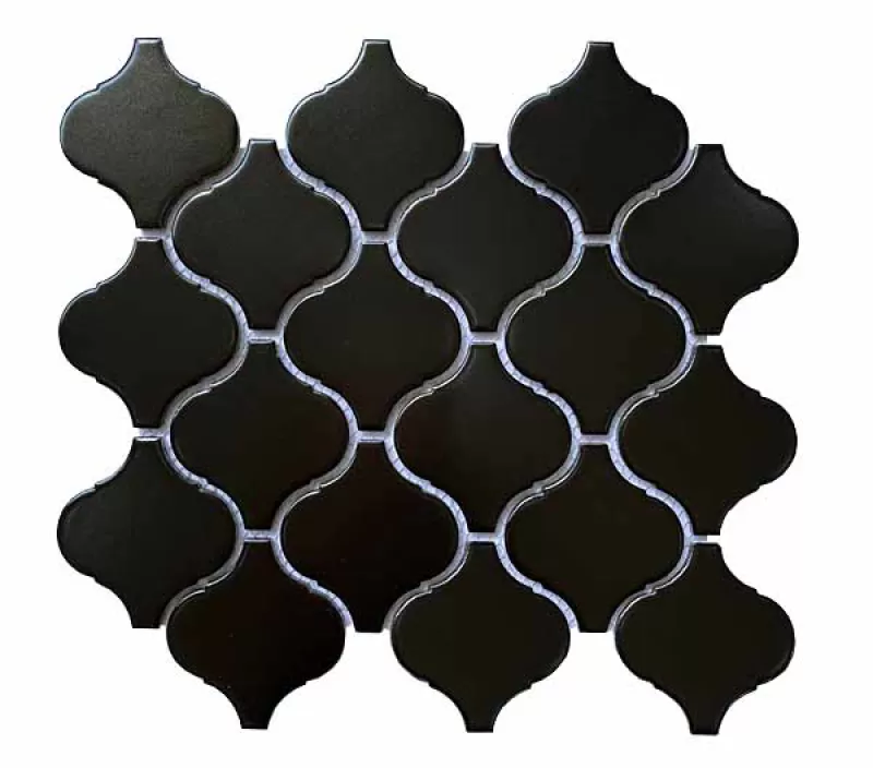 Gạch Mosaic lồng đèn màu đen MHG 810