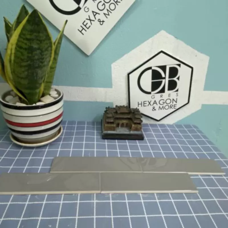 Gạch thẻ xám lạnh bóng phẳng KT 50x200mm mã STA50202