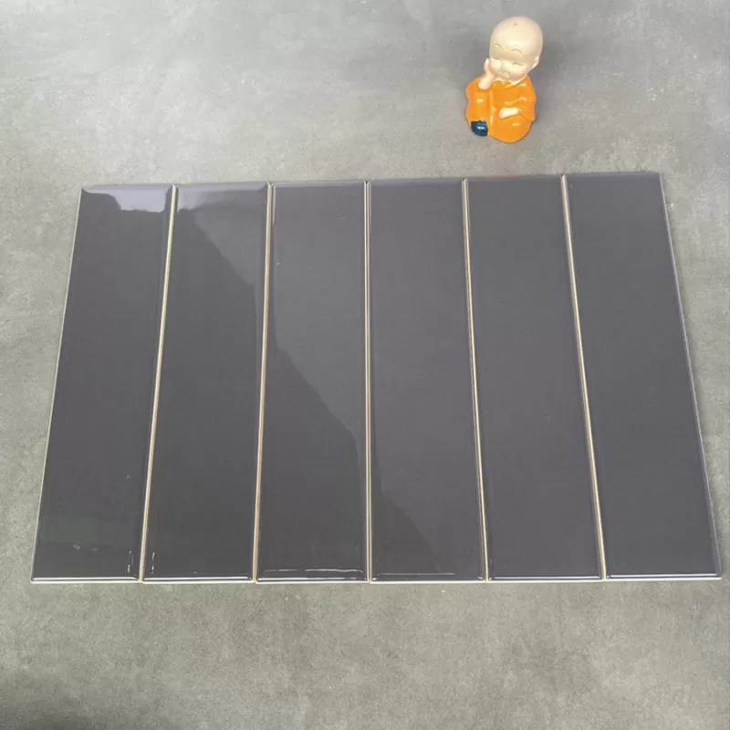 Gạch thẻ xám đậm bóng phẳng 50x200mm STA50209-OLP