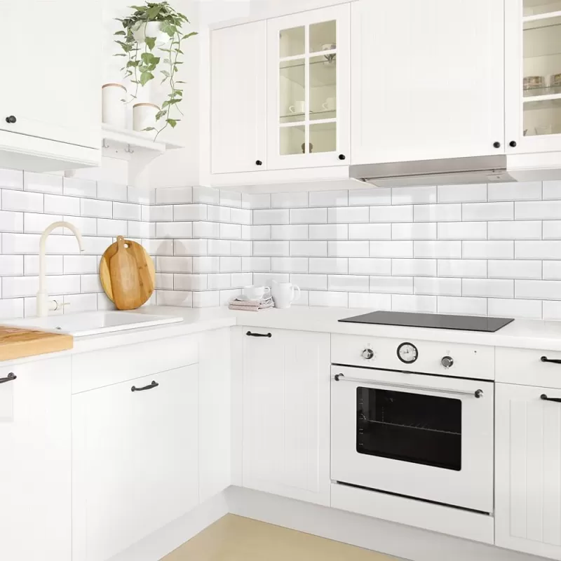 Gạch thẻ trắng bóng phẳng cao cấp PSTA1400