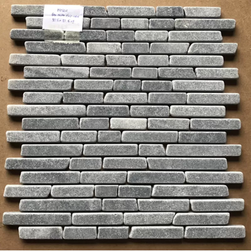 Đá Mosaic tự nhiên rung đen NA 15mm LUX-15QR004