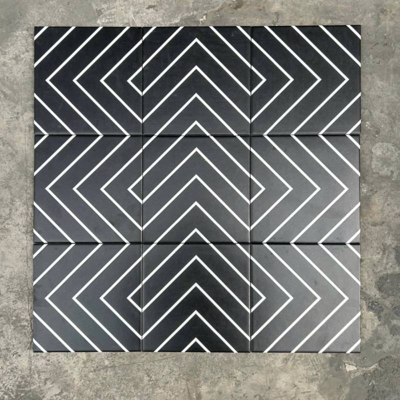 Gạch bông 200x200mm 20117(1m/hộp) (BD vàng)