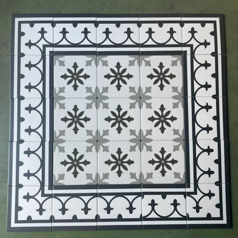 Gạch Bông viền KT 200x200mm P201-H1