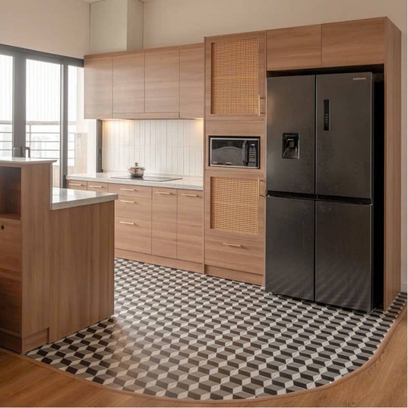 Gạch bông 200x200mm mã F2091 (BD vàng)