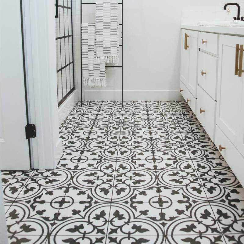 Gạch Bông KT 200x200mm mã DC222 (BD trắng)