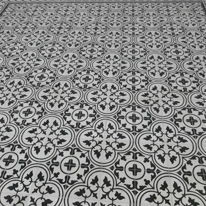 Gạch Bông KT 200x200mm mã DC222 (BD trắng)