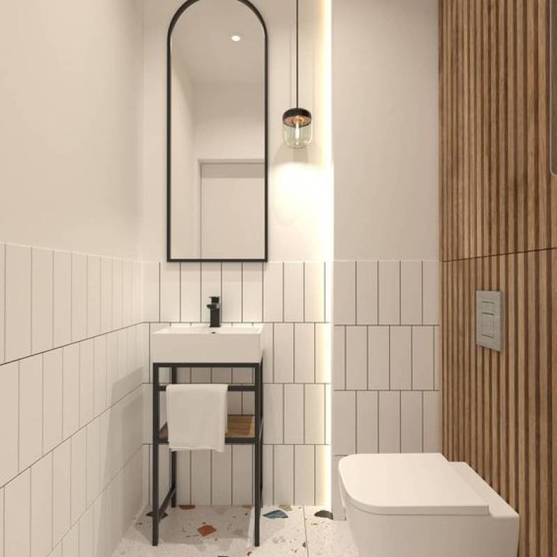 Gạch thẻ trắng bóng phẳng KT 100x300mm STA1300