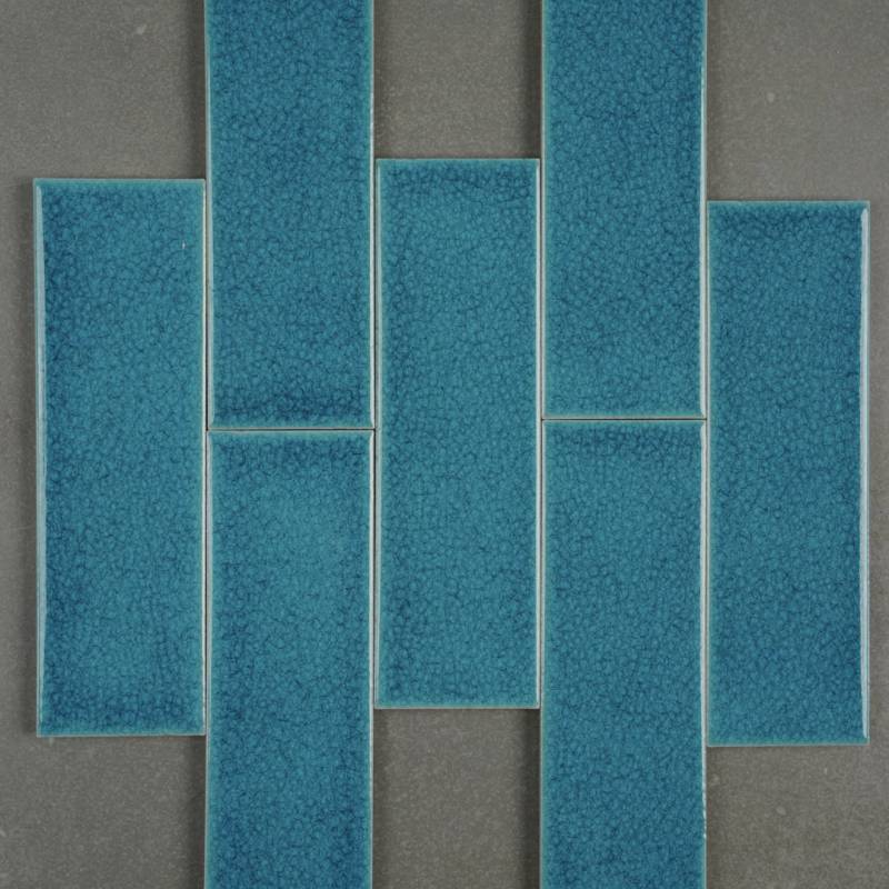 Gạch gốm xanh dương men rạn 60x200mm MBL60204