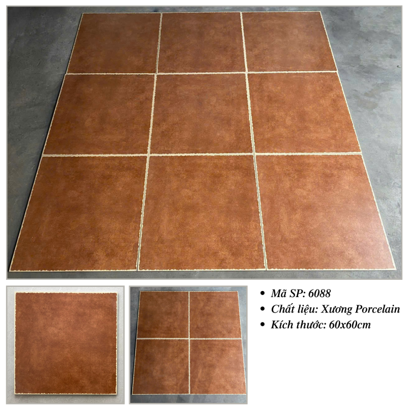 Gạch lát sàn giả cổ 600x600mm 6088