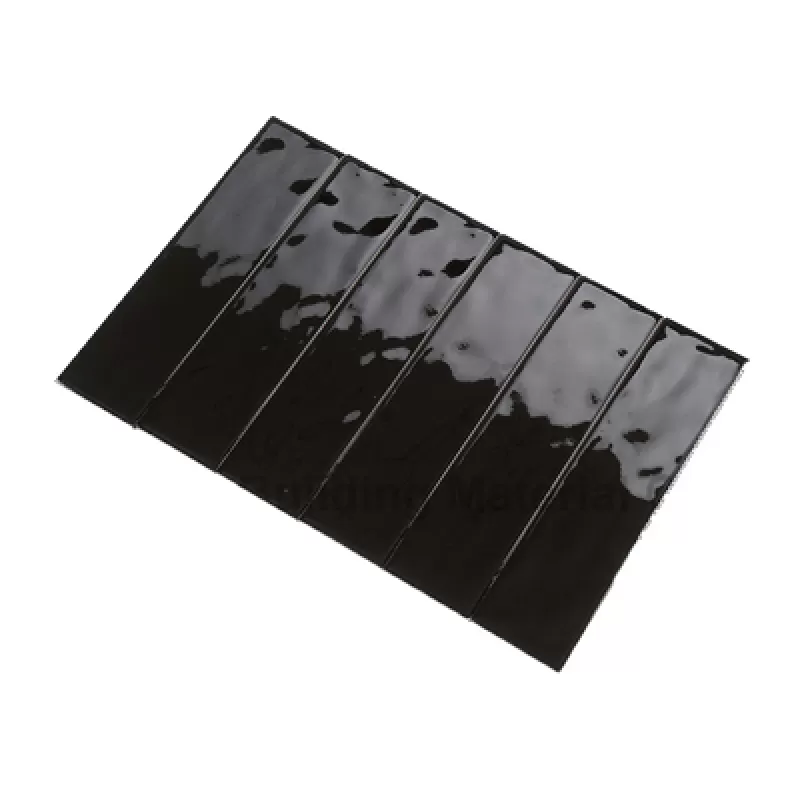 Gạch lượn sóng đen bóng cạnh KT 75x300mm mã NGT_M75305L_MDC