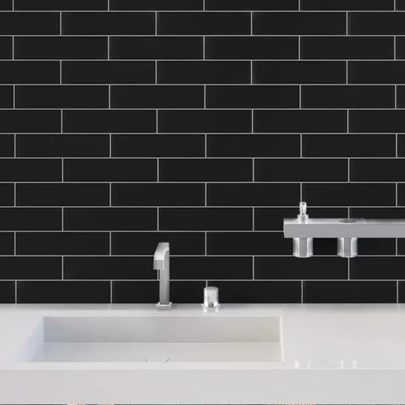 Gạch thẻ vuông đen bóng KT 75x300mm M75307Z