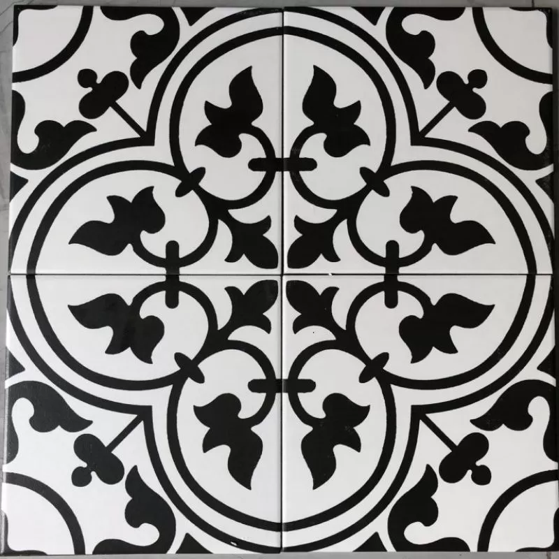 Gạch bông men 200x200mm đơn sắc DC222