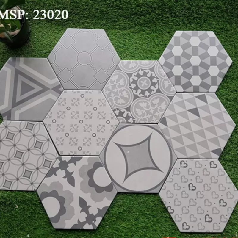 Gạch Bông lục giác 200x230x115mm mã NGB_23020