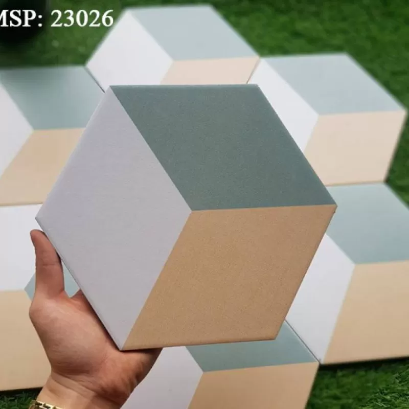 Gạch Bông lục giác 200x230x115mm mã NGB_23026