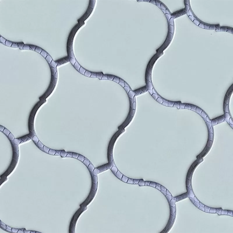 Gạch Mosaic lồng đèn trắng mờ chíp KT 78x74mm mã DDL7801