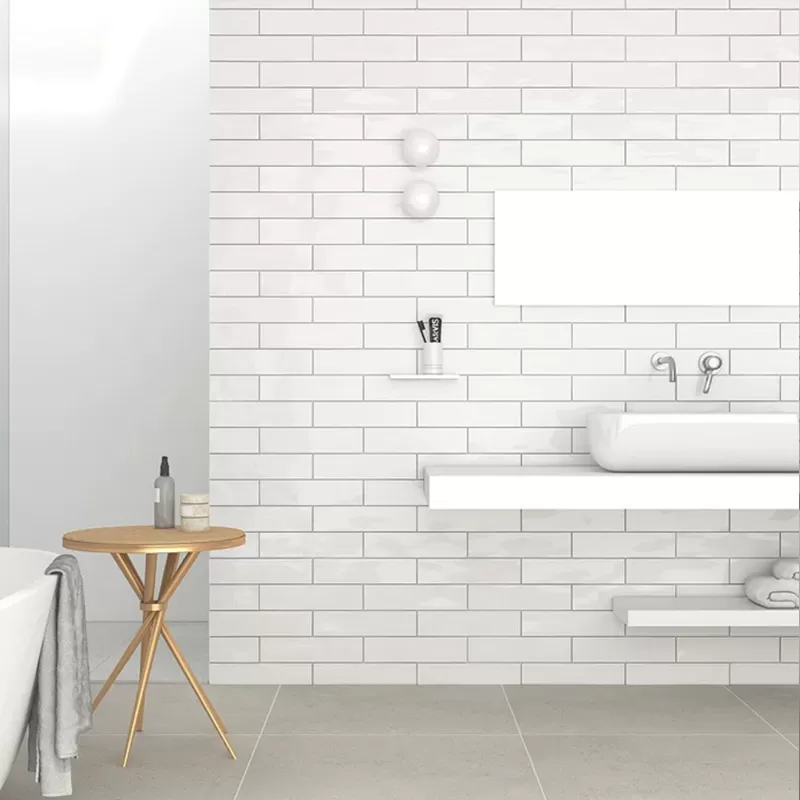 Gạch thẻ trắng bóng lượn mặt 68x280 mã M6800H