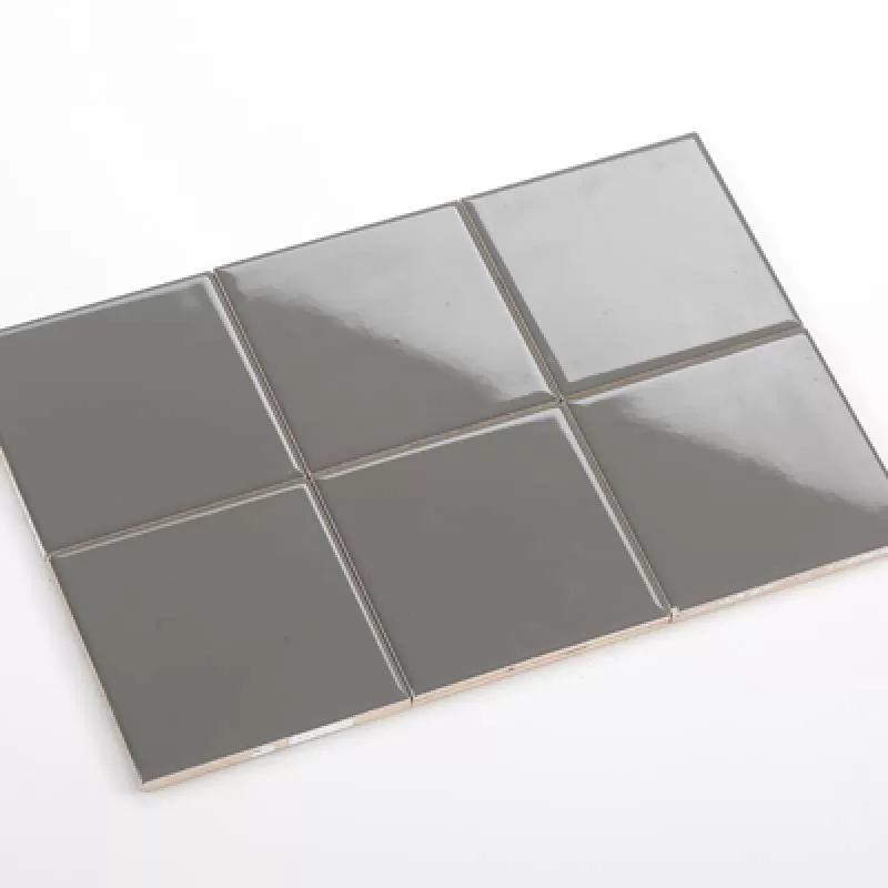 Gạch thẻ xám đậm bóng phẳng 100x100mm mã NGT_M1103_MDC