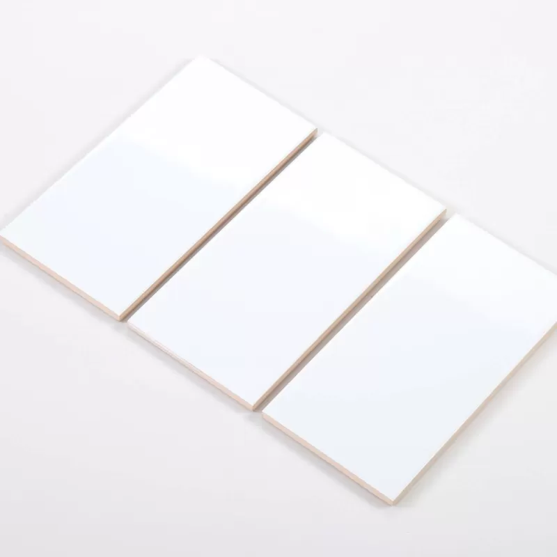 Gạch thẻ trắng bóng phẳng KT 100x200mm NGT_M1200_MDC