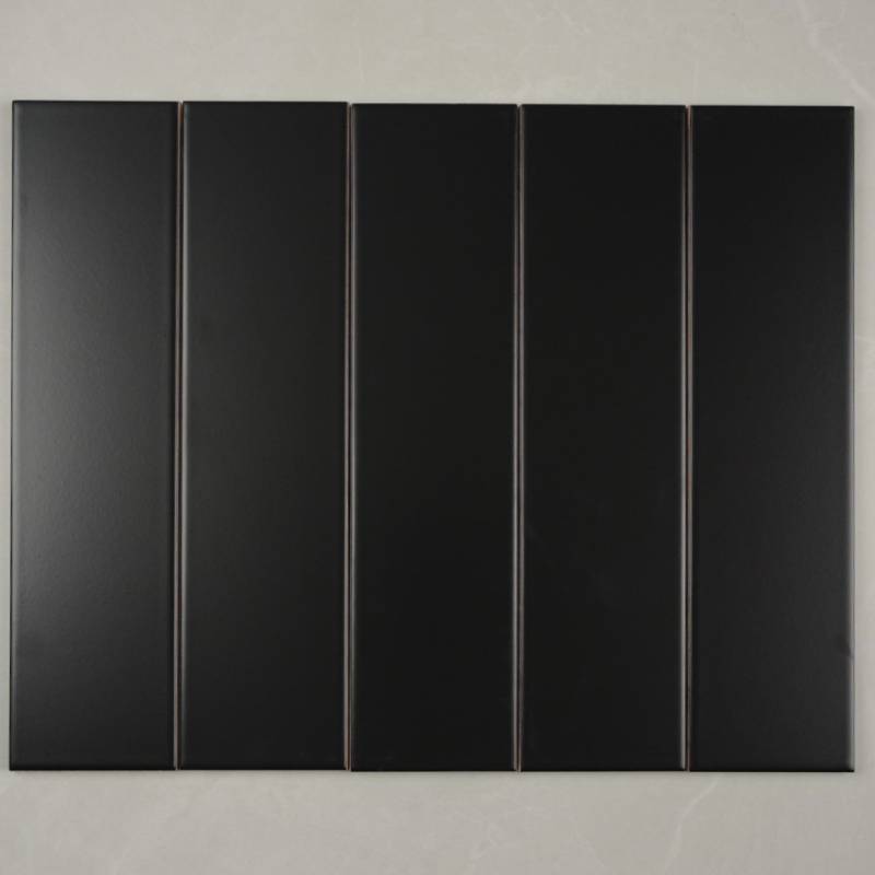 Gạch thẻ 75x300mm đen mờ phẳng hàng loại 1 mã STA75307M