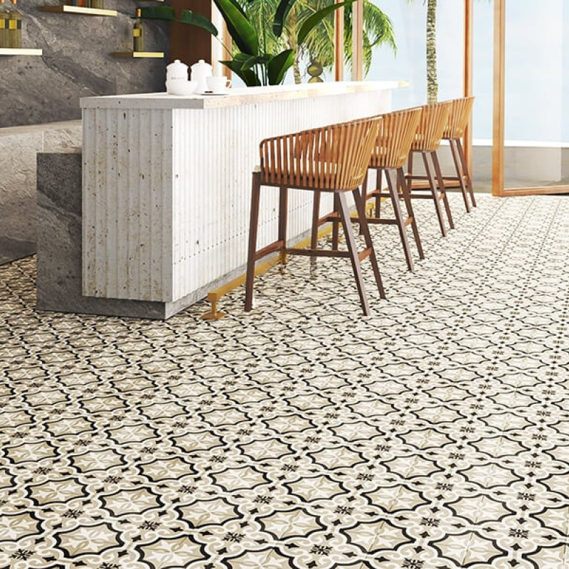 Gạch Bông KT 200x200mm mã 20136( BD trắng)