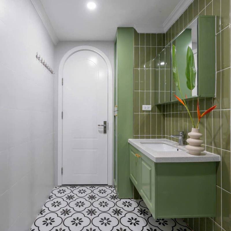 Gạch thẻ xanh bóng vát KT 75x300mm PSTA75306DX5