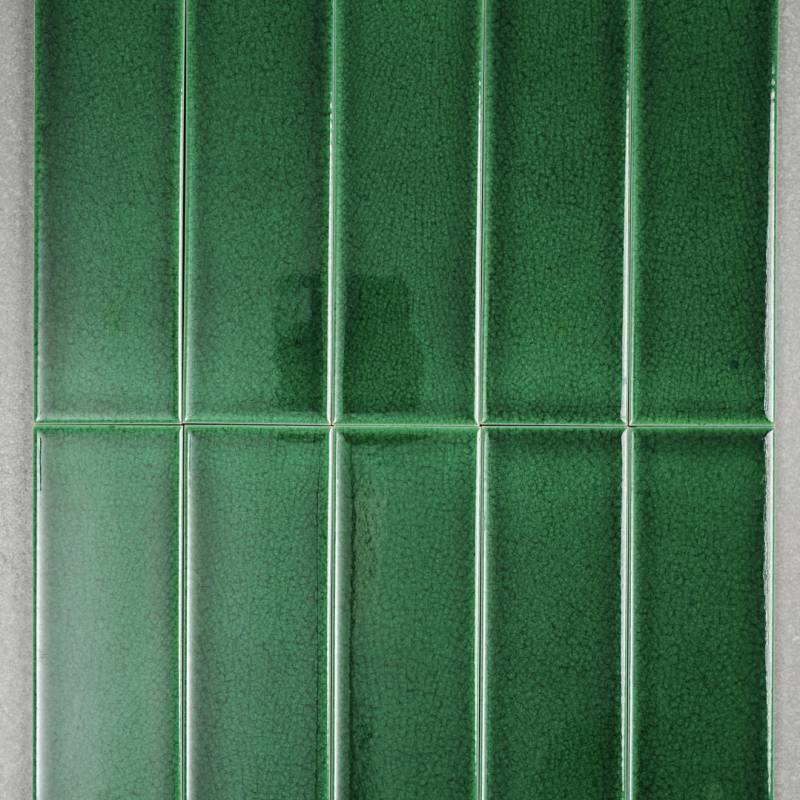Gạch gốm men rạn KT 60x200mm xanh lá đậm MBL60206-C