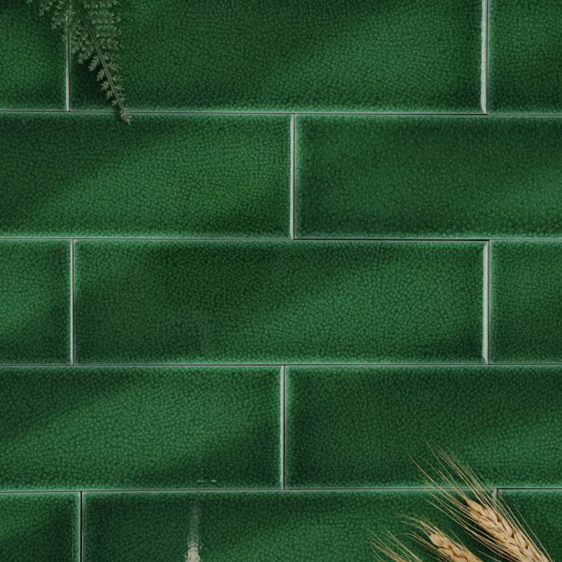 Gạch gốm men rạn KT 60x200mm xanh lá 60x200mm MBL60206-B