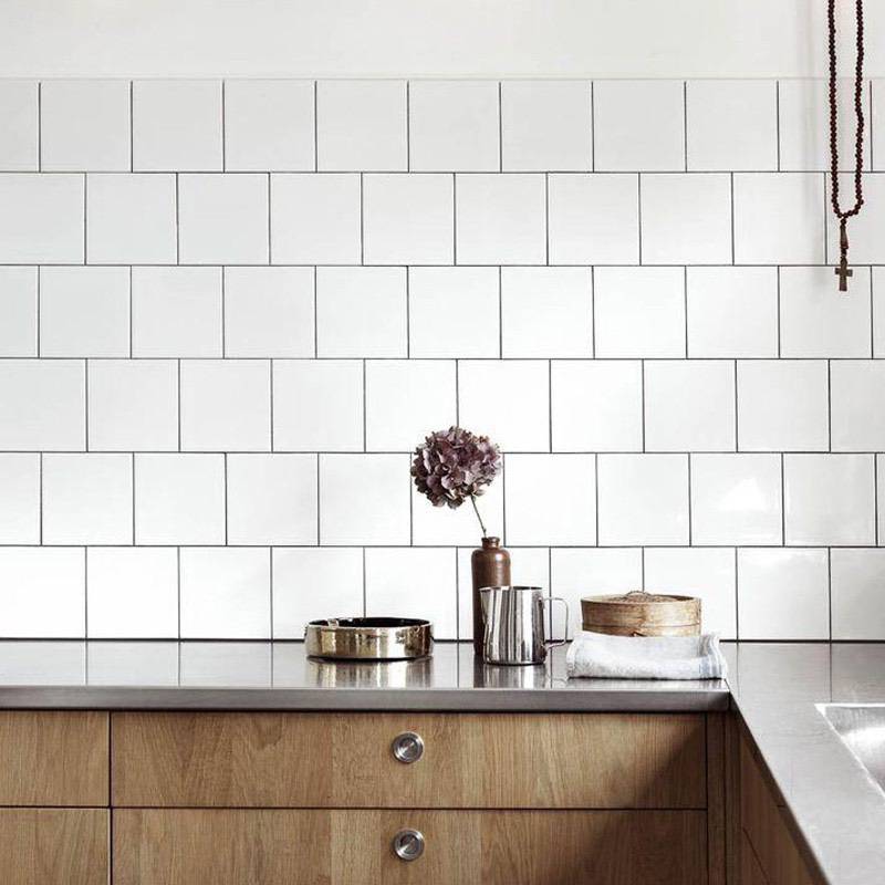 Gạch thẻ KT 150x150mm trắng bóng phẳng STA150150