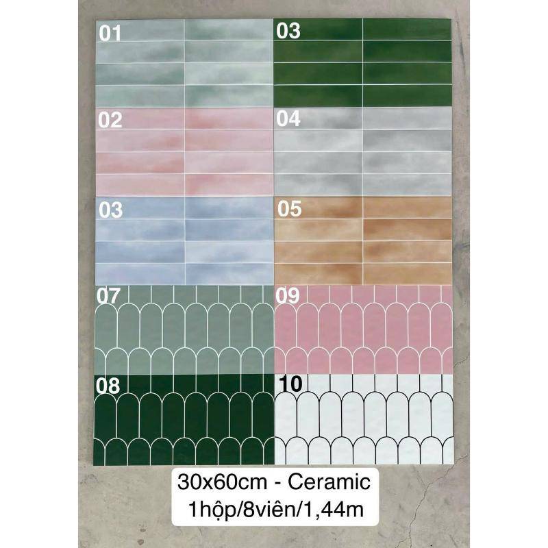 Gạch ốp tường giả lông vũ KT 300x600mm DS3060-10