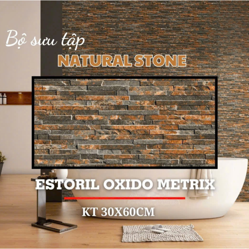 Gạch ấn độ ốp tường nội ngoại thất 300x600mm DS06