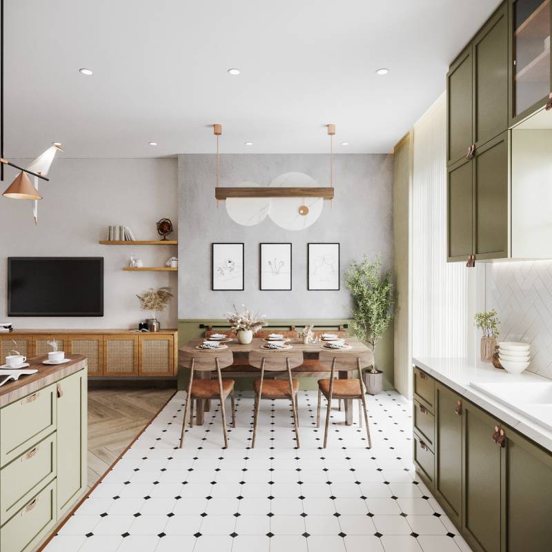 Gạch bông men KT 200x200mm mã F2118 (BD vàng)