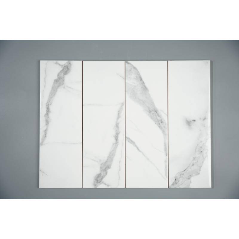 Gạch thẻ trắng vân mây KT 100x300mm 0208-2