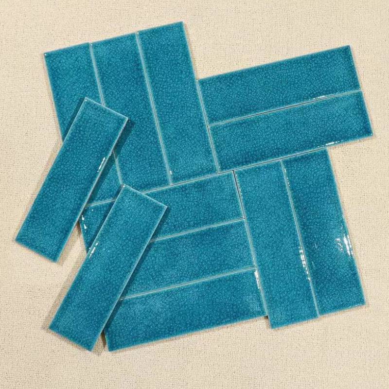 Gạch gốm xanh dương men rạn 60x200mm MBL60204 