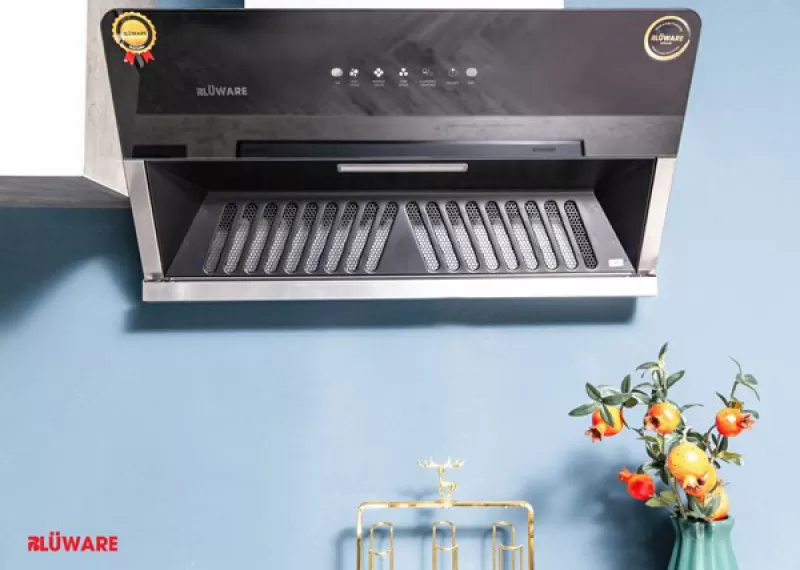 Máy hút mùi kính vát BLUWARE KV88 Nhập khẩu nguyên chiếc