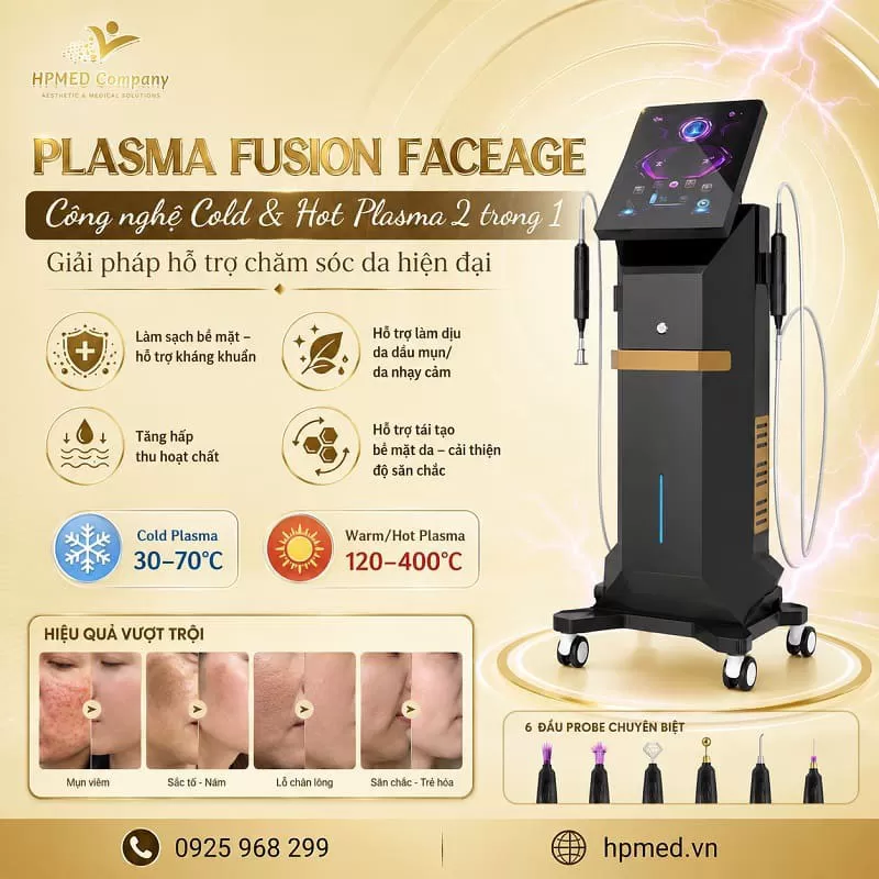 Máy Plasma Fusion Faceage✨ Công Nghệ Plasma Lạnh Chăm Sóc Da Chuyên Sâu
