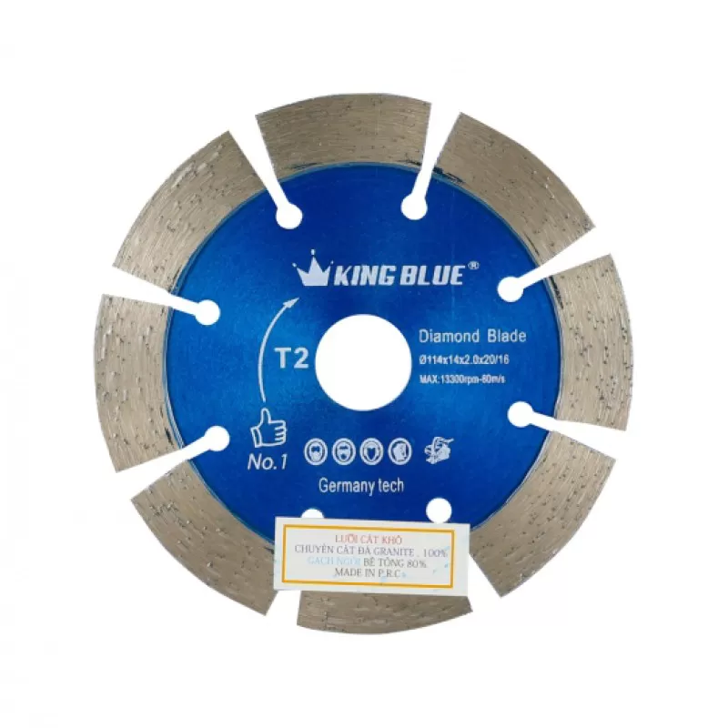 King Blue Granite Cutting Blade T2-114x2.0x20R
