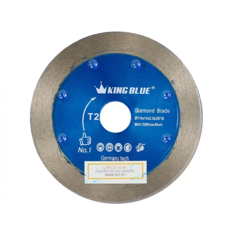 King Blue Granite Cutting Blade T2-114x2.0x20L