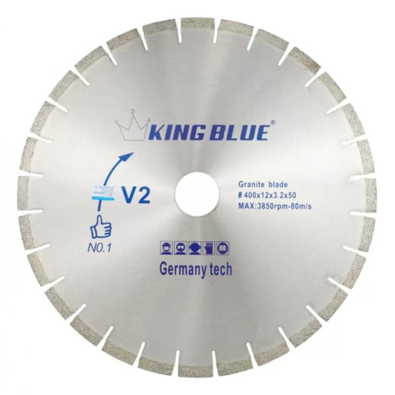 King Blue Granite Cutting Blade V2-400x50x3.2x12R