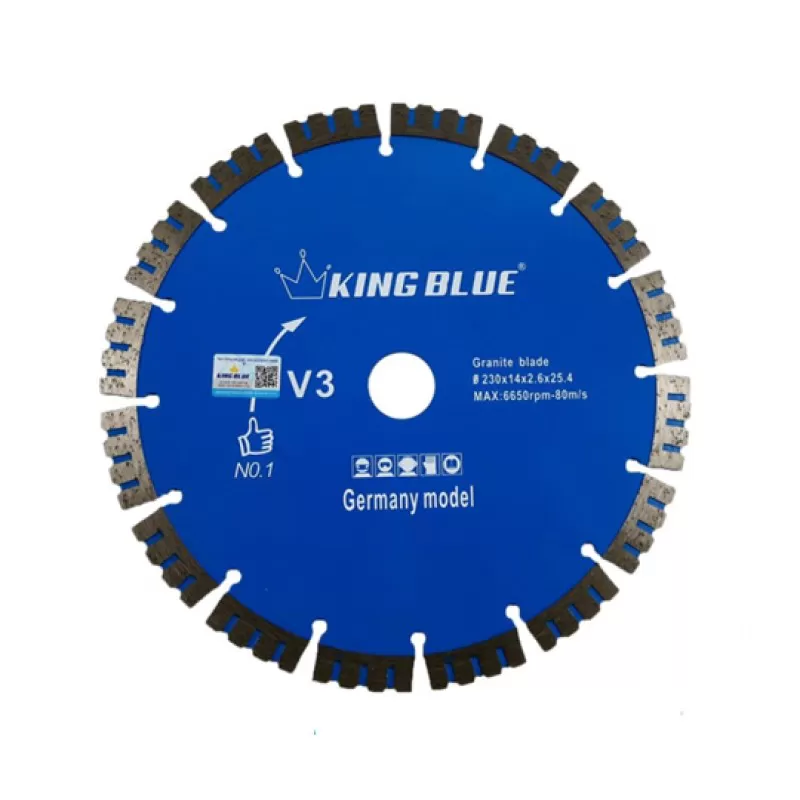 King Blue Granite Cutting Blade V3-230x25.4x2.6x14R