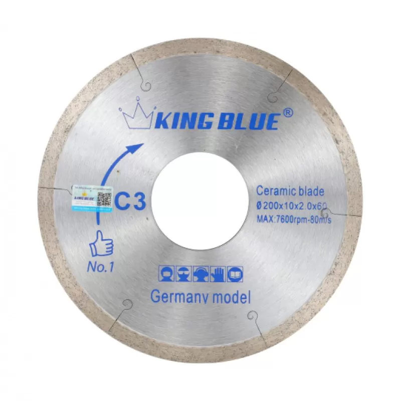 King Blue Tile Cutting Blade C3-200x60x2.0x10