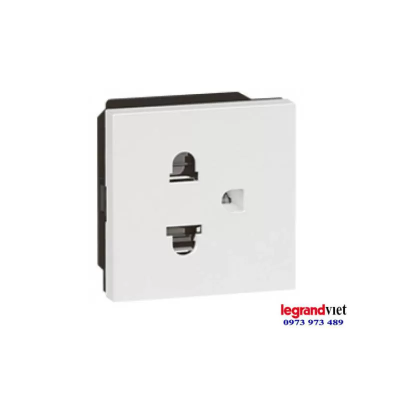 Ổ cắm đơn ba chấu màu trắng – Legrand