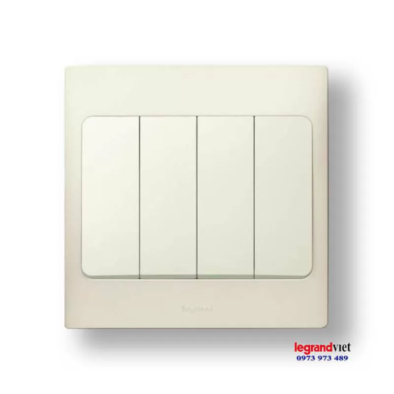 Công tắc bốn màu trắng Mallia – Legrand