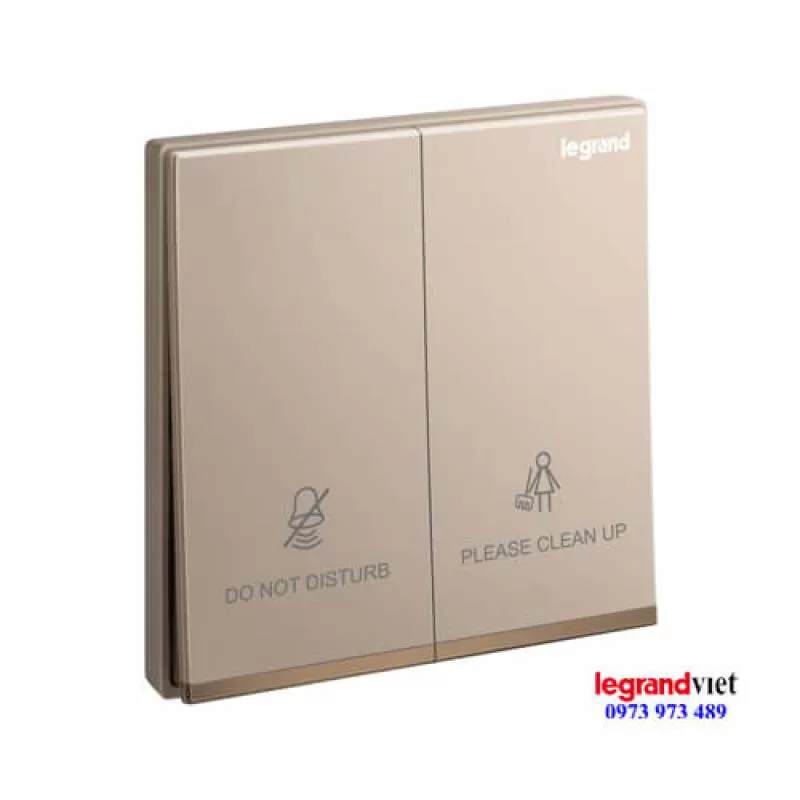 Nút nhấn dọn phòng và chống làm phiền màu rose gold Galion 