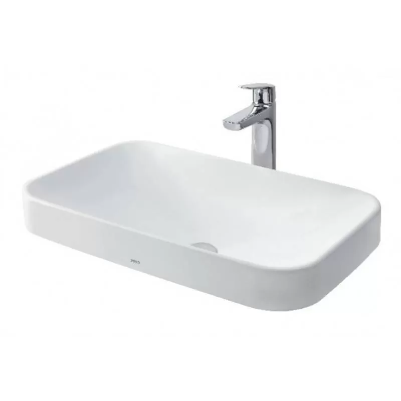 Chậu rửa mặt lavabo TOTO LT5715#XW đặt bàn đá 500 x 380 mm - Tuấn Đức