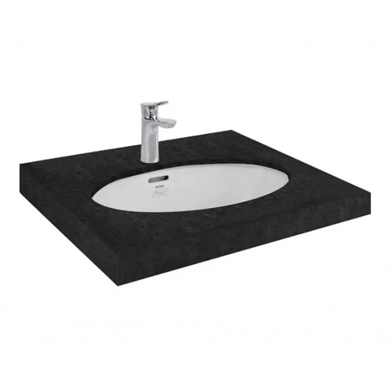 Chậu rửa mặt lavabo TOTO LT548#XW âm bàn đá oval 600x420 mm - Tuấn Đức