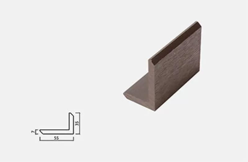 Thanh nẹp gỗ nhựa Việt Pháp TN01 35x55mm