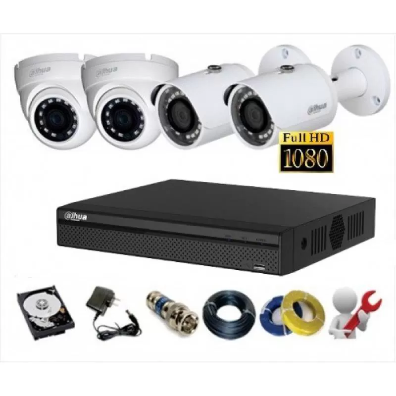 Trọn Bộ 07 Camera Dahua HD - 1.0MP 