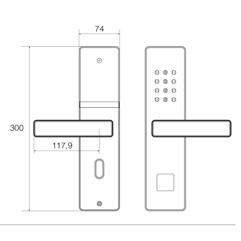 Khóa Khách Sạn HFS 6080 BL