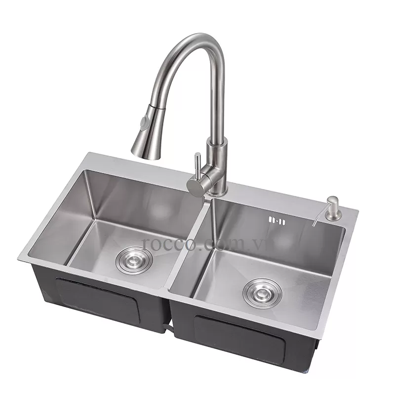 chậu rửa chén đúc inox 304 PVK88