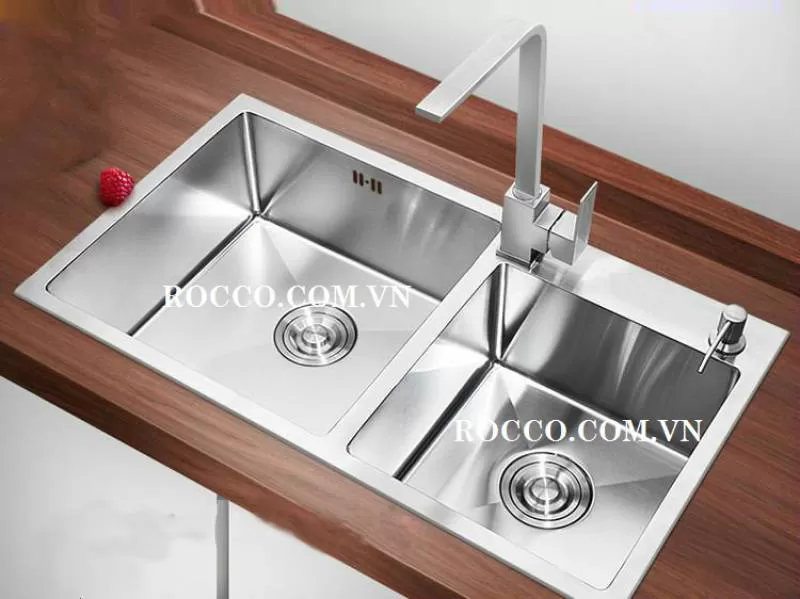 CHẬU RỬA CHÉN ĐÚC INOX 304 - PVK 83